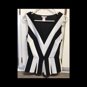 Black and white Esley top